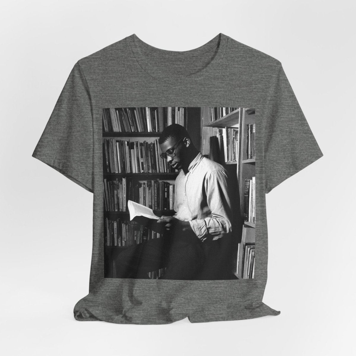 Man Reading Book Shirt - Afrocentric Art by The Trini Gee