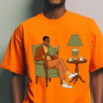 Man Reading Shirt - The Trini Gee