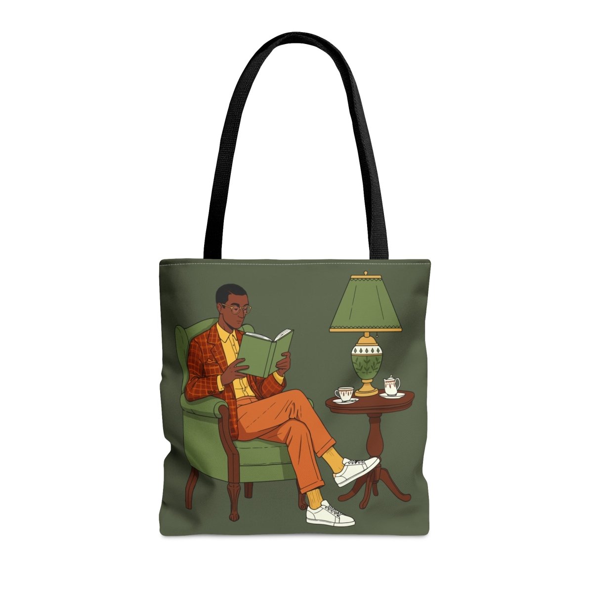 Man Reading Tote Bag - The Trini Gee