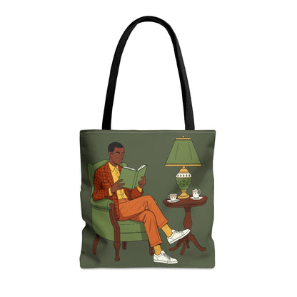 Man Reading Tote Bag - The Trini Gee