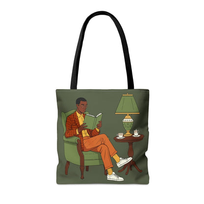 Man Reading Tote Bag - The Trini Gee