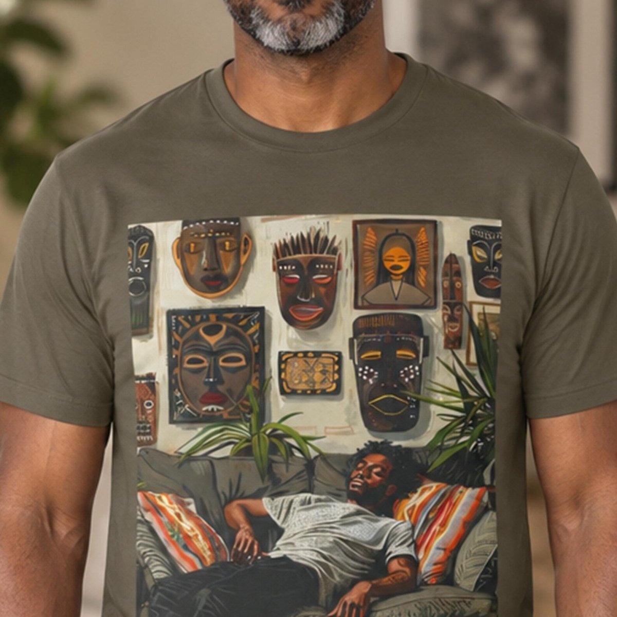 Man Relax Shirt - Afrocentric Art by The Trini Gee