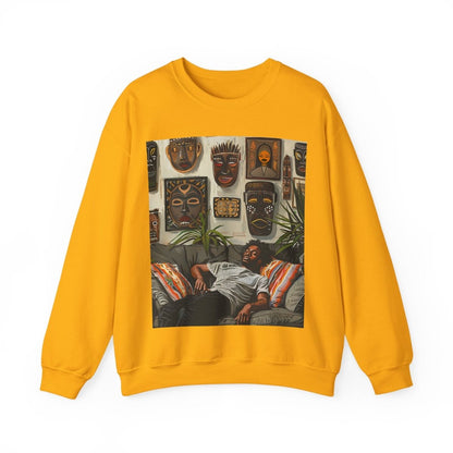 Man Relax Sweatshirt - Afrocentric Art by The Trini Gee
