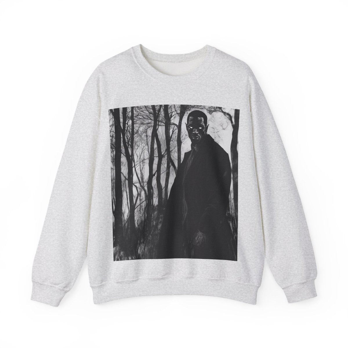 Man with Glowing Eyes Sweatshirt - Afrocentric Art by The Trini Gee
