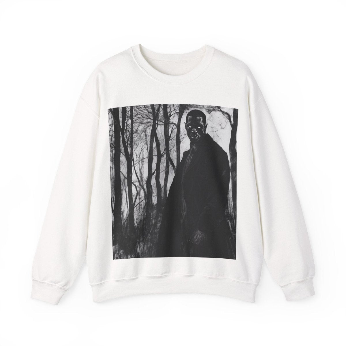 Man with Glowing Eyes Sweatshirt - Afrocentric Art by The Trini Gee