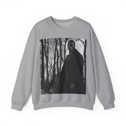 Man with Glowing Eyes Sweatshirt - Afrocentric Art by The Trini Gee