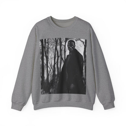 Man with Glowing Eyes Sweatshirt - Afrocentric Art by The Trini Gee