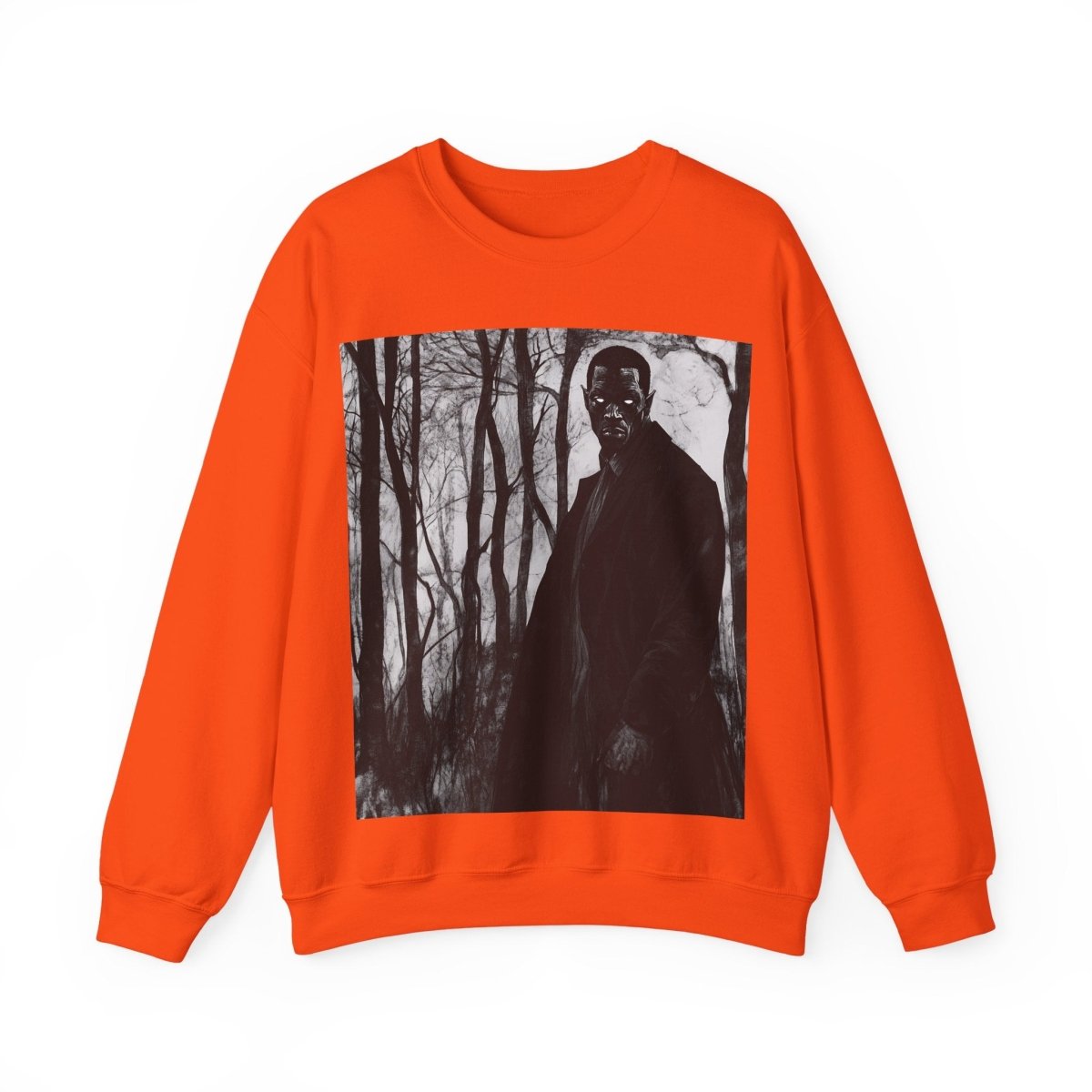 Man with Glowing Eyes Sweatshirt - Afrocentric Art by The Trini Gee