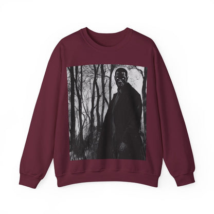 Man with Glowing Eyes Sweatshirt - Afrocentric Art by The Trini Gee