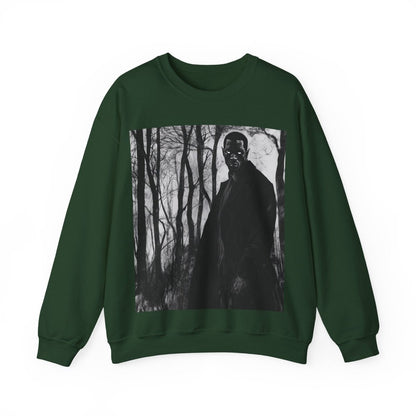 Man with Glowing Eyes Sweatshirt - Afrocentric Art by The Trini Gee
