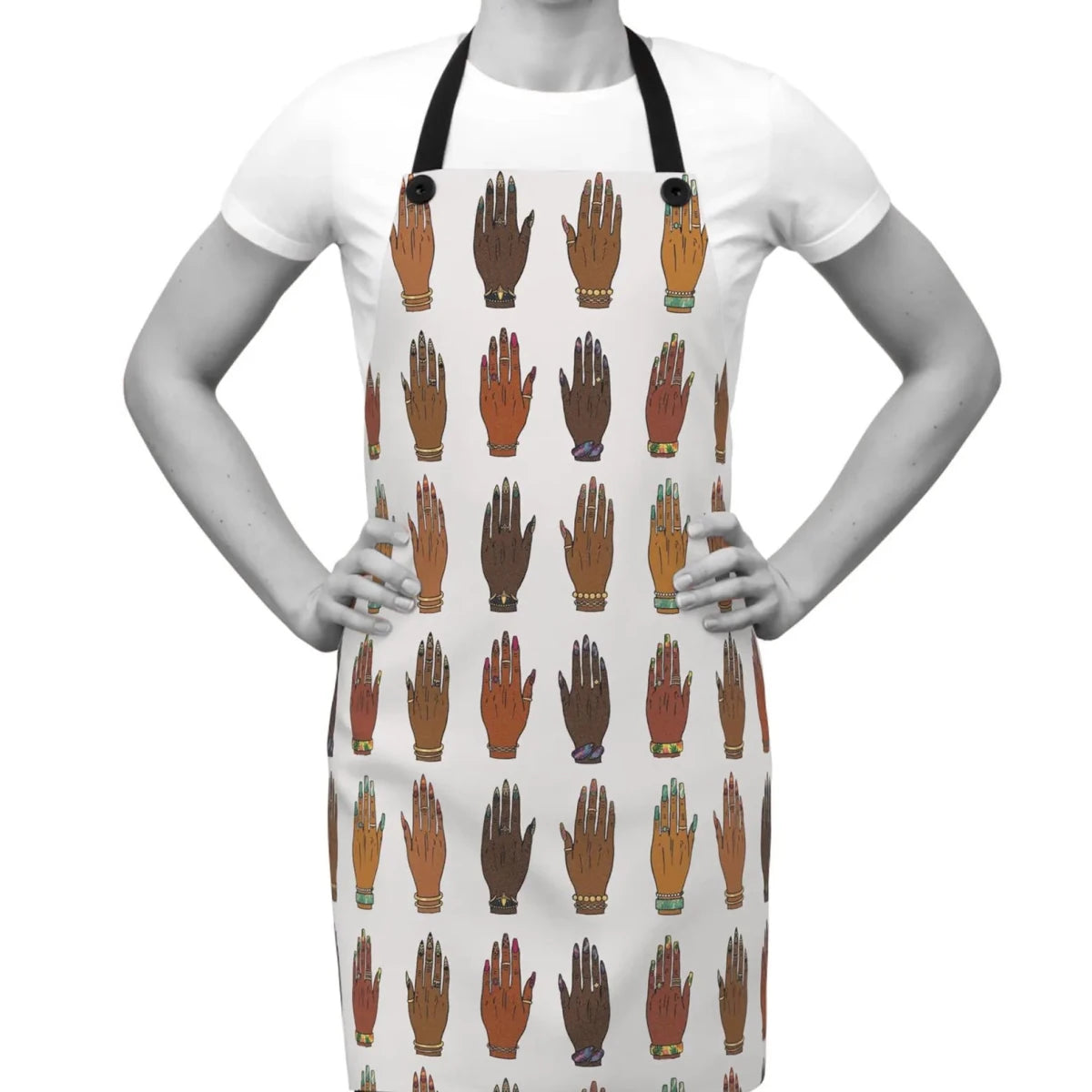 Manicured Hands Apron - Afrocentric Art by The Trini Gee