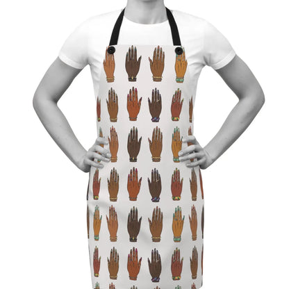 Manicured Hands Apron - Afrocentric Art by The Trini Gee