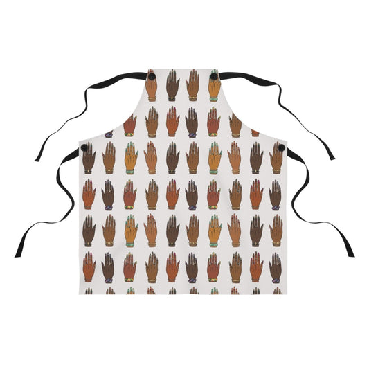 Manicured Hands Apron - Afrocentric Art by The Trini Gee