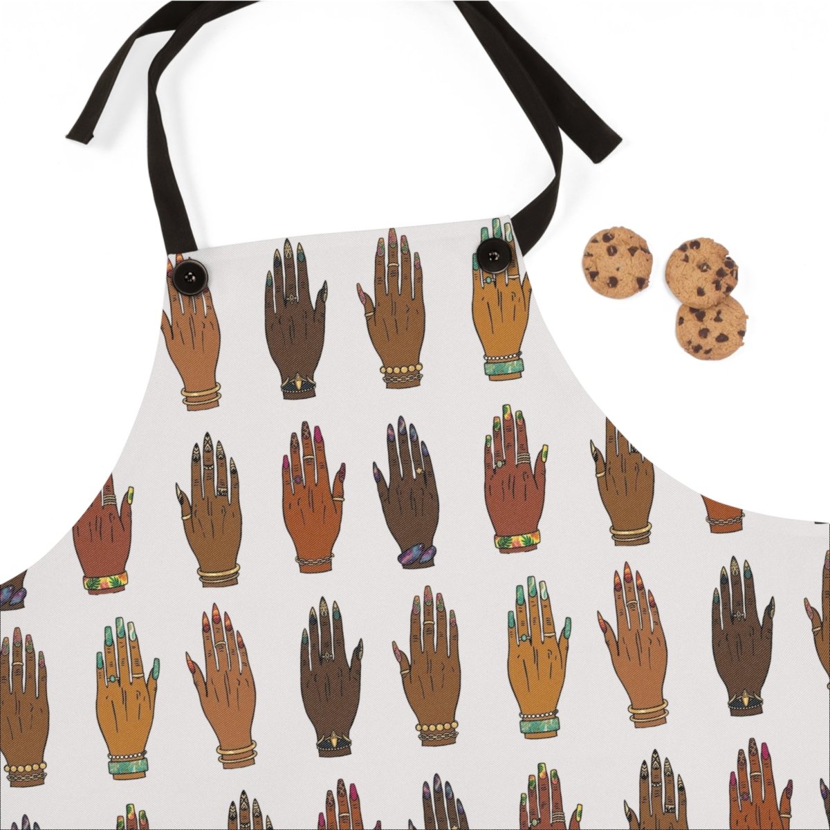 Manicured Hands Apron - Afrocentric Art by The Trini Gee