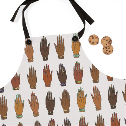 Manicured Hands Apron - Afrocentric Art by The Trini Gee