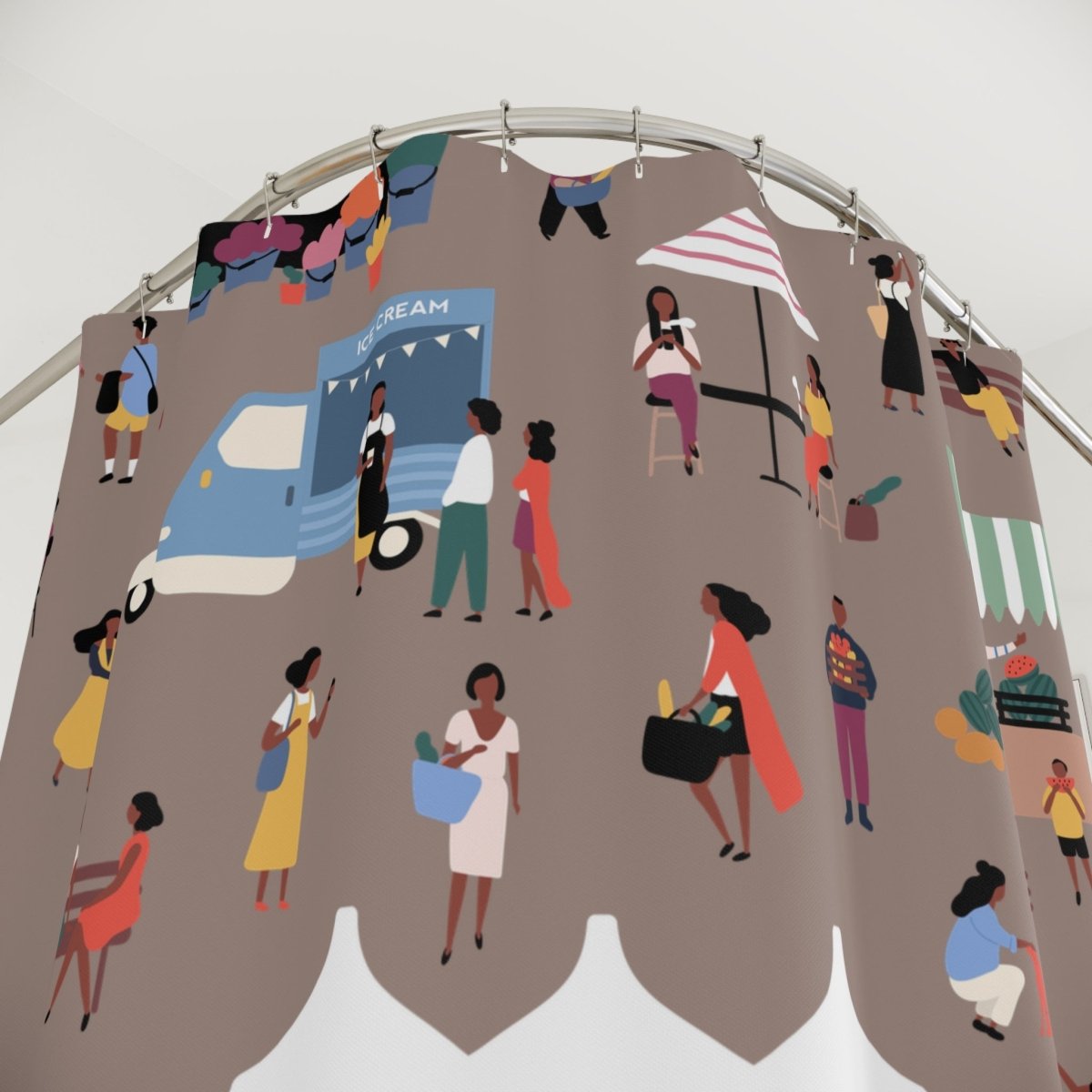 Market Fair Shower Curtain - The Trini Gee