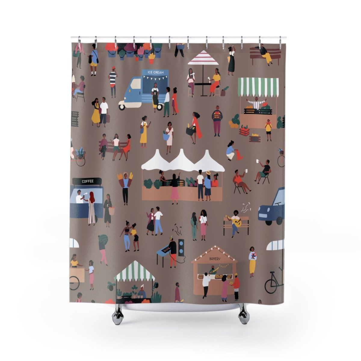 Market Fair Shower Curtain - The Trini Gee