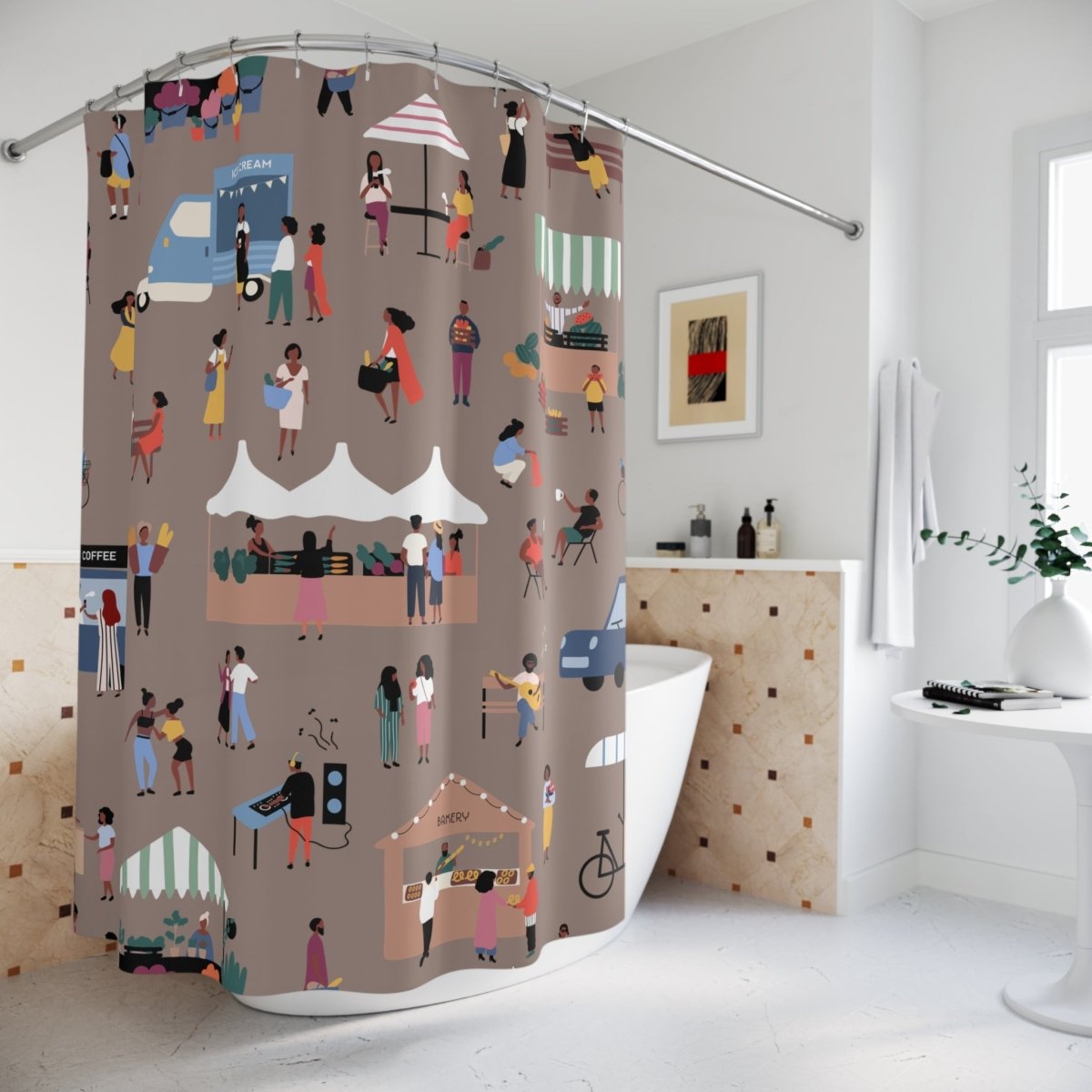 Market Fair Shower Curtain - The Trini Gee