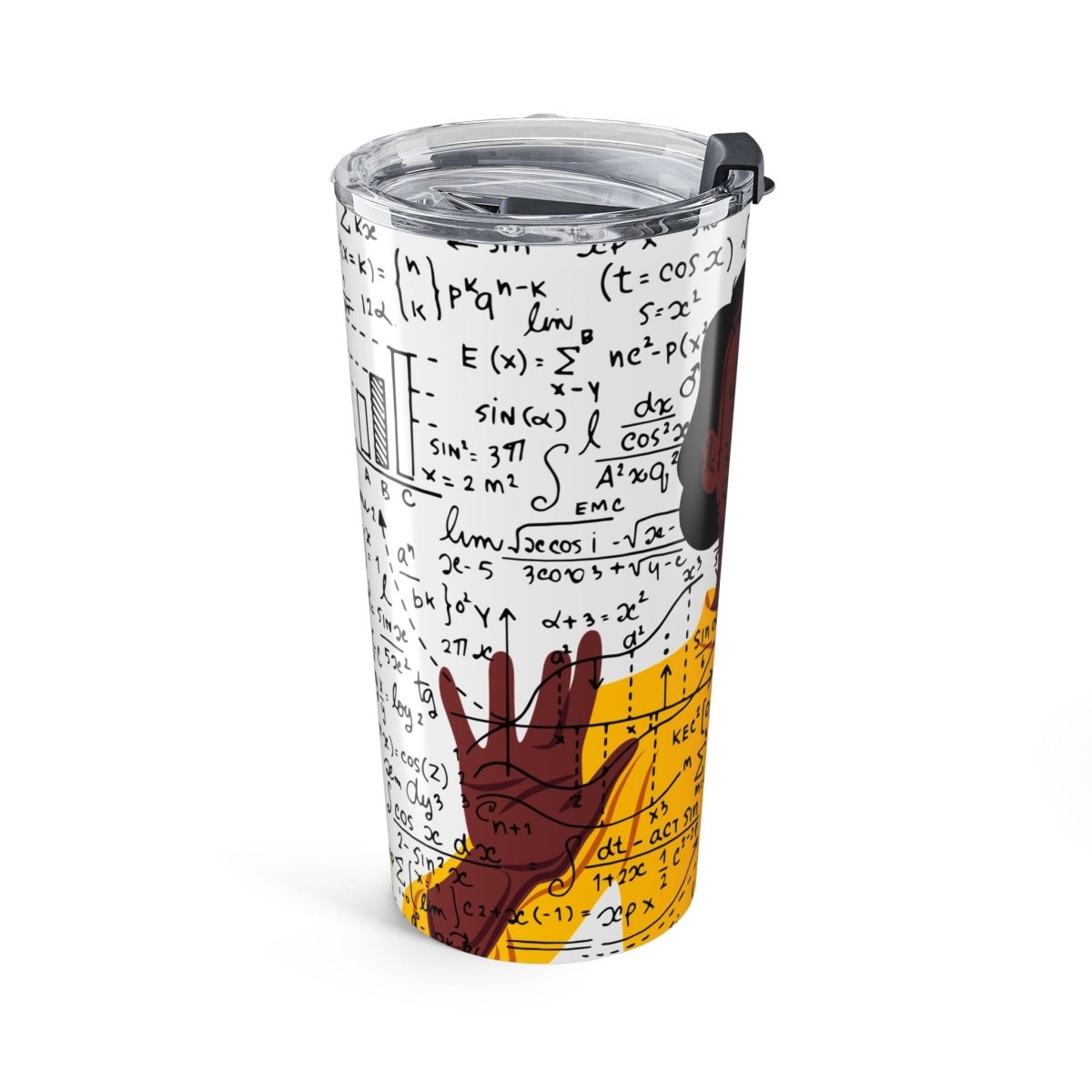 Math Girl Tumbler - Afrocentric Art by The Trini Gee