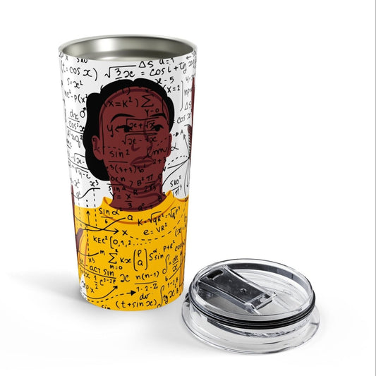 Math Girl Tumbler - Afrocentric Art by The Trini Gee