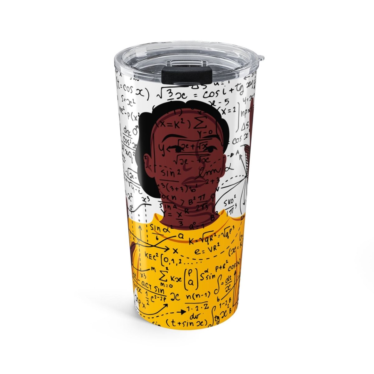 Math Girl Tumbler - Afrocentric Art by The Trini Gee