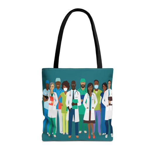 Medical Professionals Tote Bag - Afrocentric Art by The Trini Gee