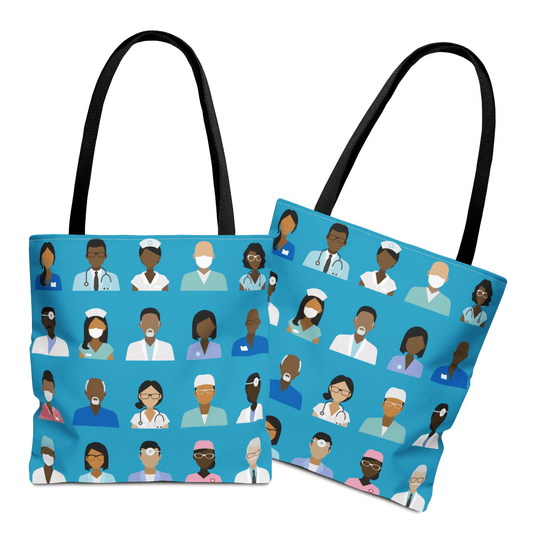 Medical Staff Tote Bag - Afrocentric Art by The Trini Gee