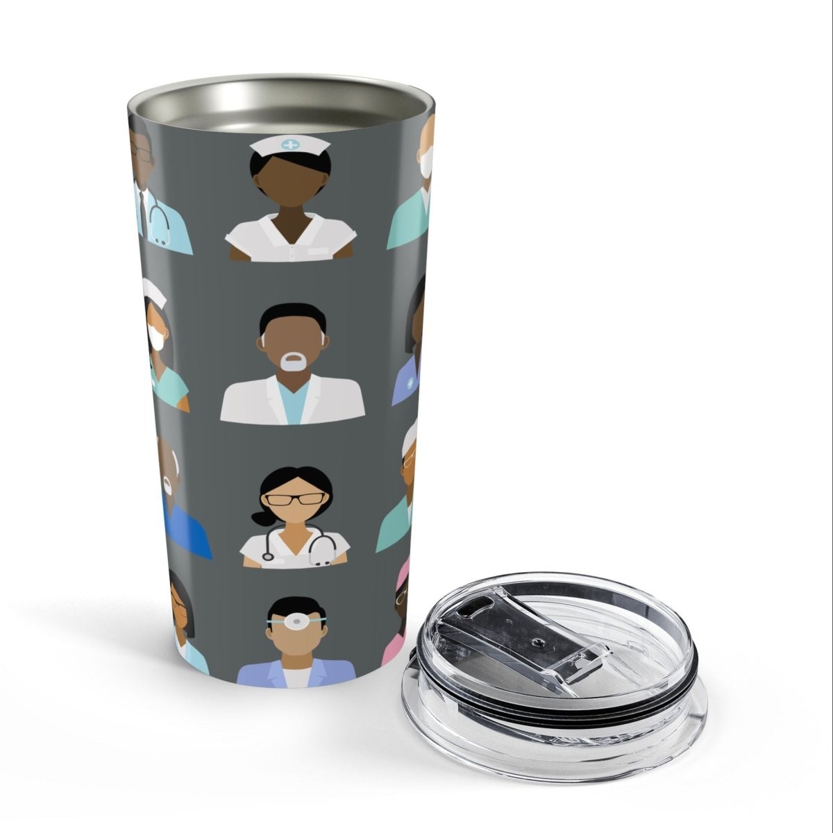 Medical Staff Tumbler - Afrocentric Art by The Trini Gee