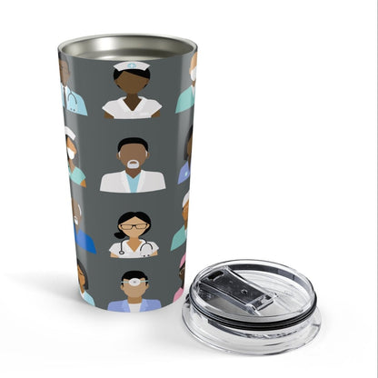 Medical Staff Tumbler - Afrocentric Art by The Trini Gee