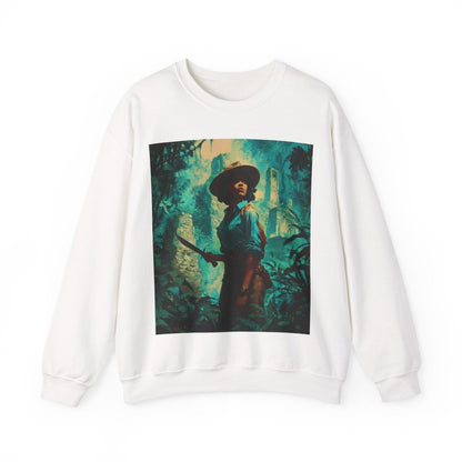 Melanin Explorer Sweatshirt - Afrocentric Art by The Trini Gee