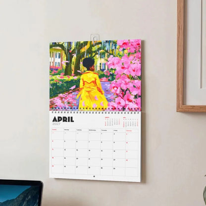 Melanin & Green 2027 Wall Calendar - Afrocentric Art by The Trini Gee