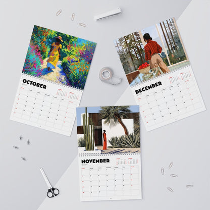 Melanin & Green 2027 Wall Calendar - Afrocentric Art by The Trini Gee