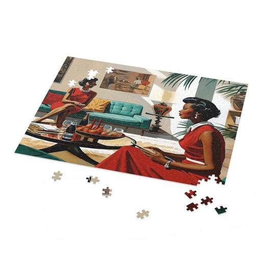 Melanin Ladies Chat Puzzle - Afrocentric Art by The Trini Gee