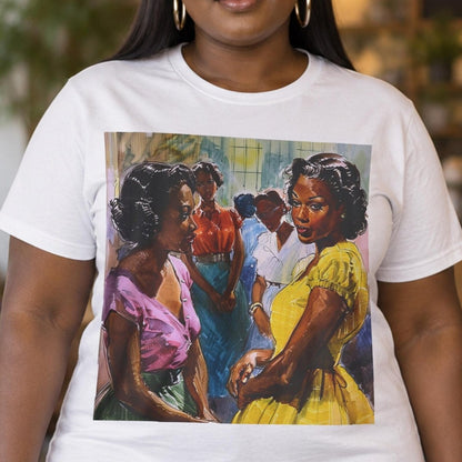 Melanin Ladies Chat Shirt - Afrocentric Art by The Trini Gee