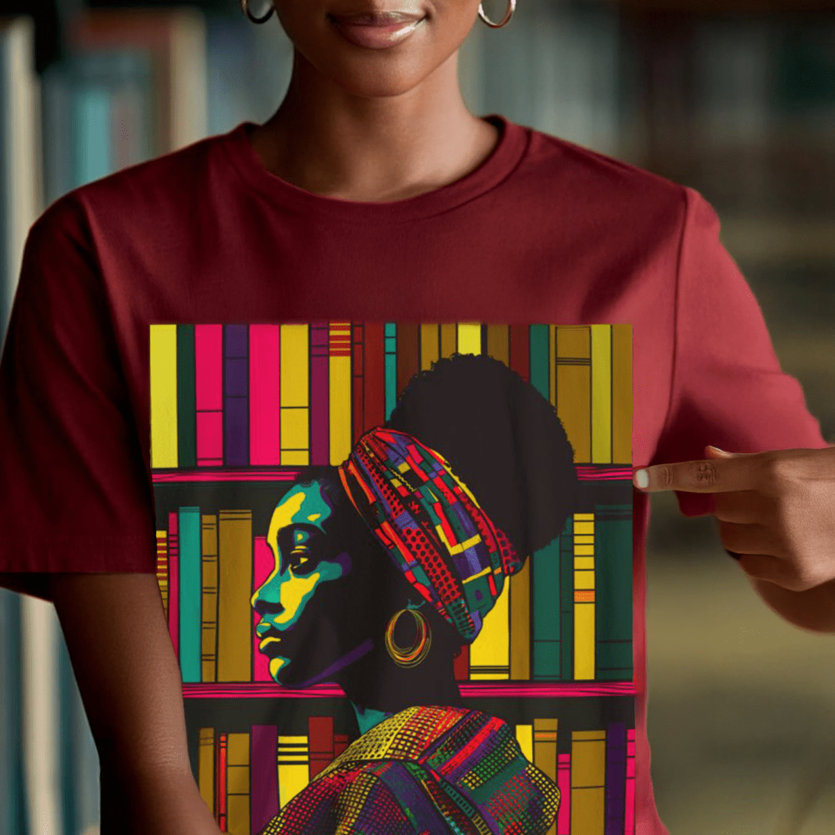 Melanin Reader Shirt - Afrocentric Art by The Trini Gee