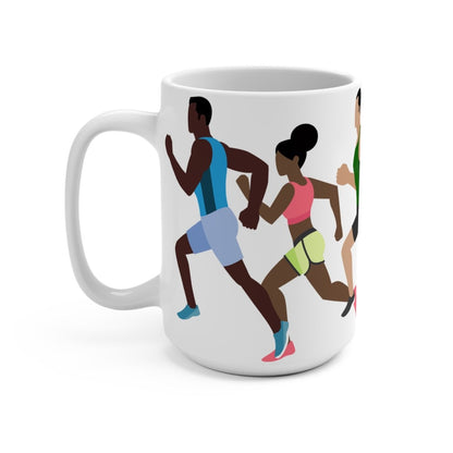 Melanin Running Club Mug - Afrocentric Art by The Trini Gee