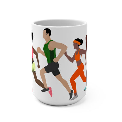 Melanin Running Club Mug - Afrocentric Art by The Trini Gee