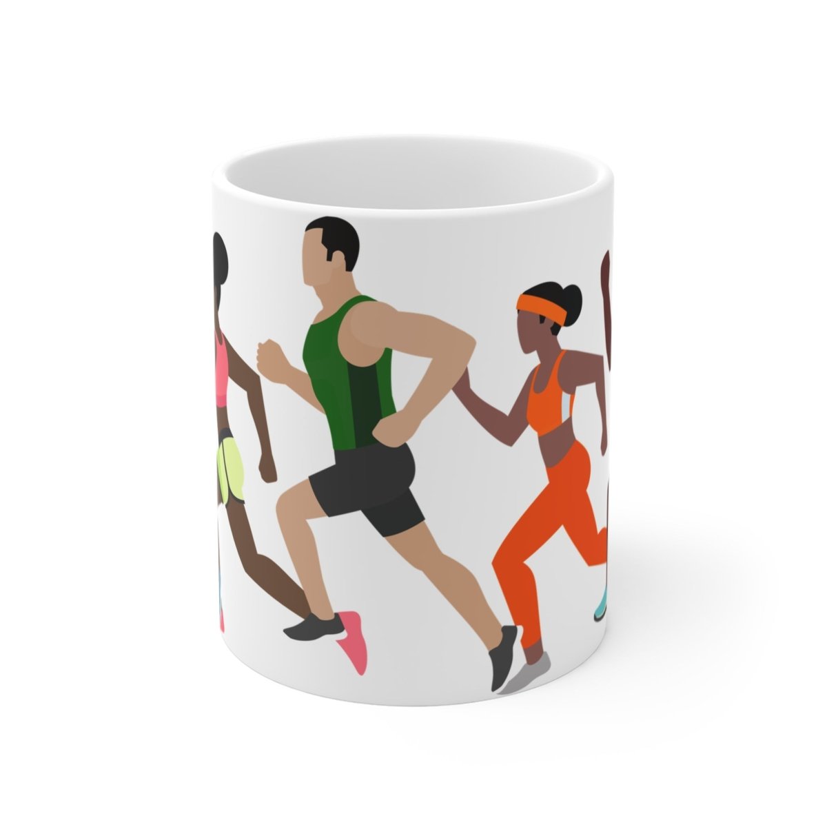 Melanin Running Club Mug - Afrocentric Art by The Trini Gee