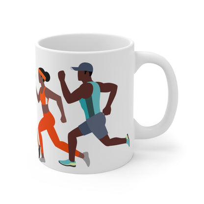 Melanin Running Club Mug - Afrocentric Art by The Trini Gee