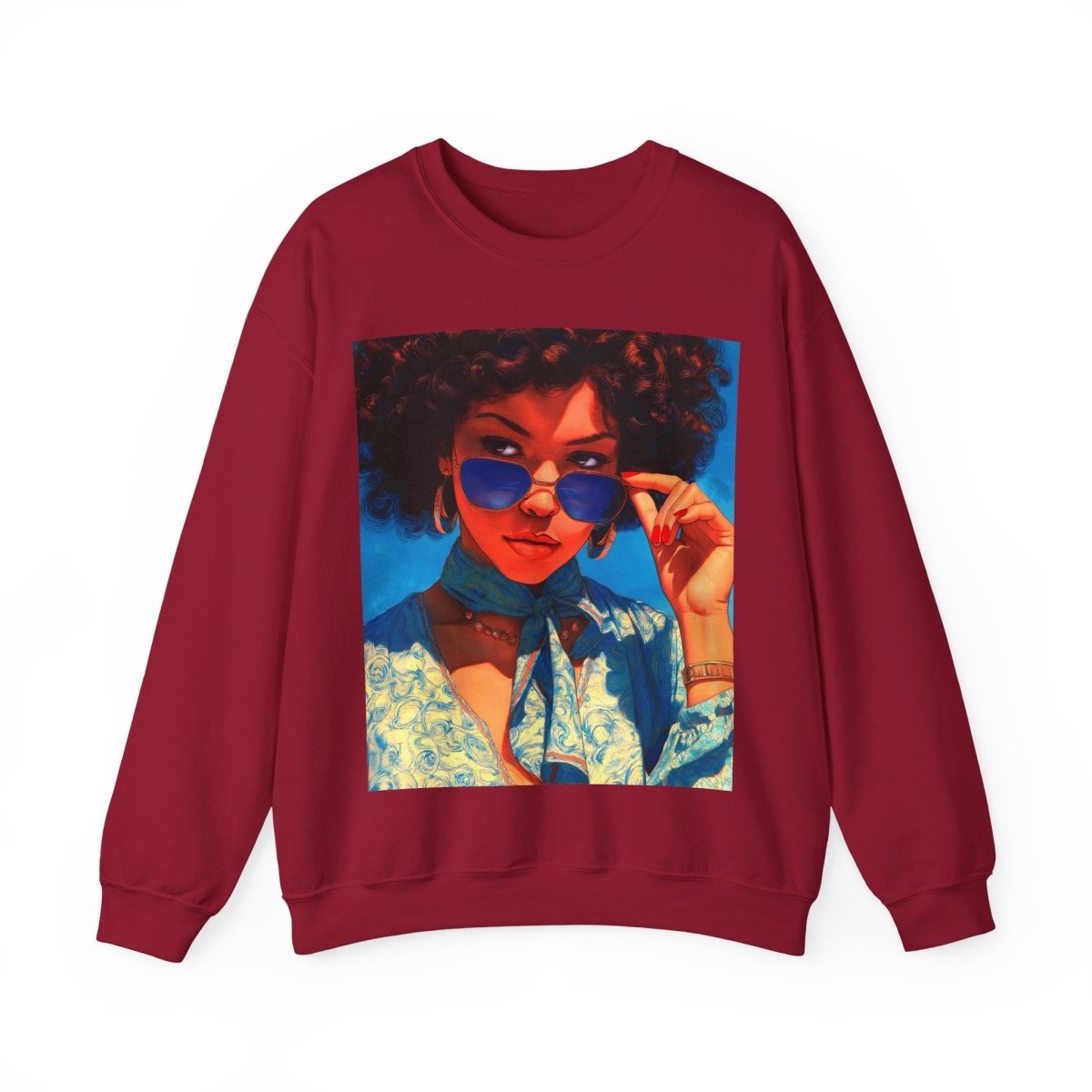 Melanin Shade Sweatshirt - Afrocentric Art by The Trini Gee