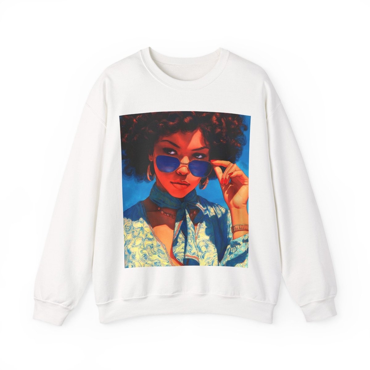 Melanin Shade Sweatshirt - Afrocentric Art by The Trini Gee