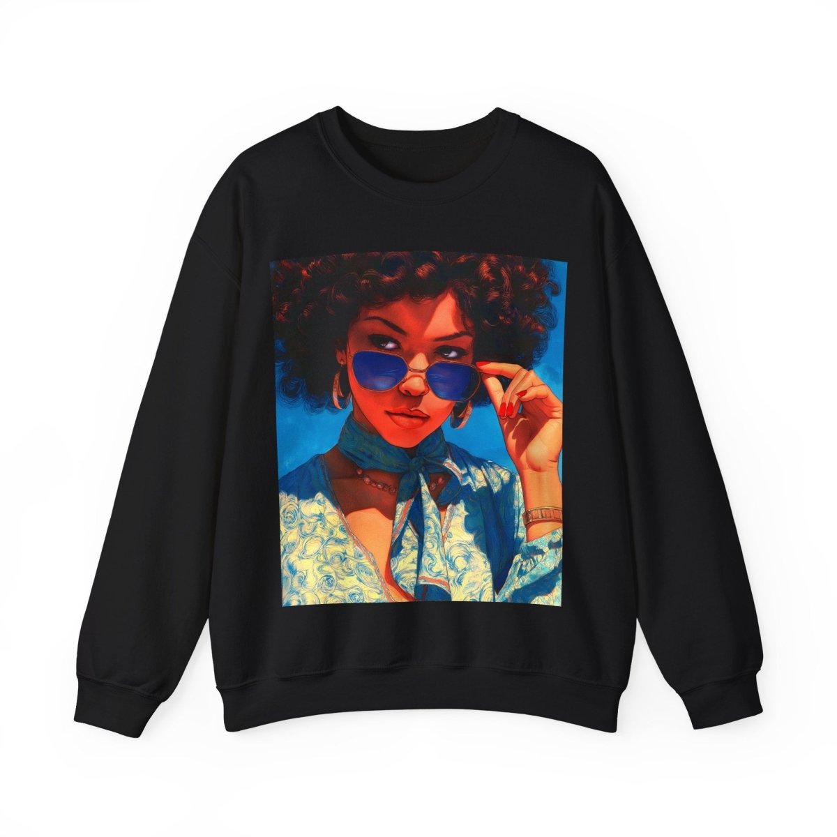 Melanin Shade Sweatshirt - Afrocentric Art by The Trini Gee