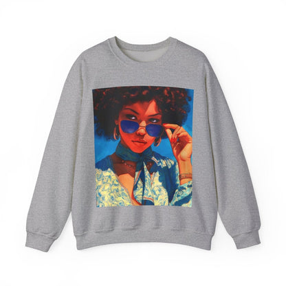Melanin Shade Sweatshirt - Afrocentric Art by The Trini Gee