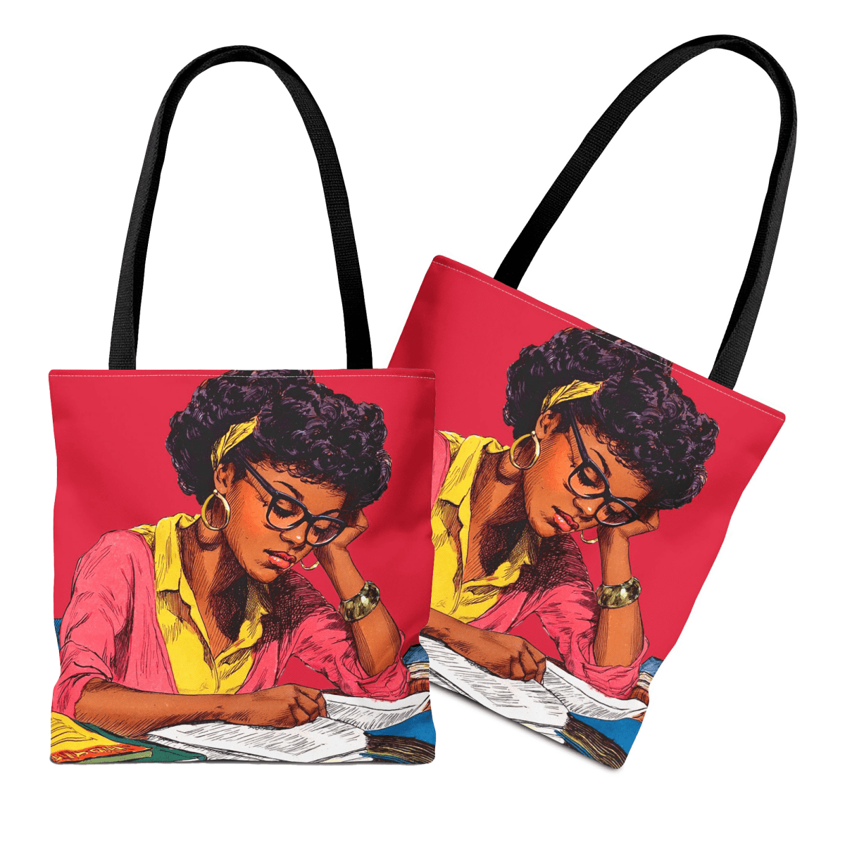 Melanin Studies Tote Bag - Afrocentric Art by The Trini Gee
