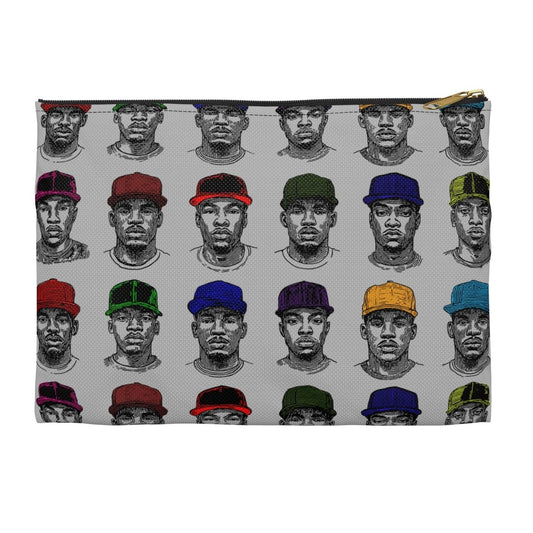 Men in Caps Accessory Pouch - Afrocentric Art by The Trini Gee