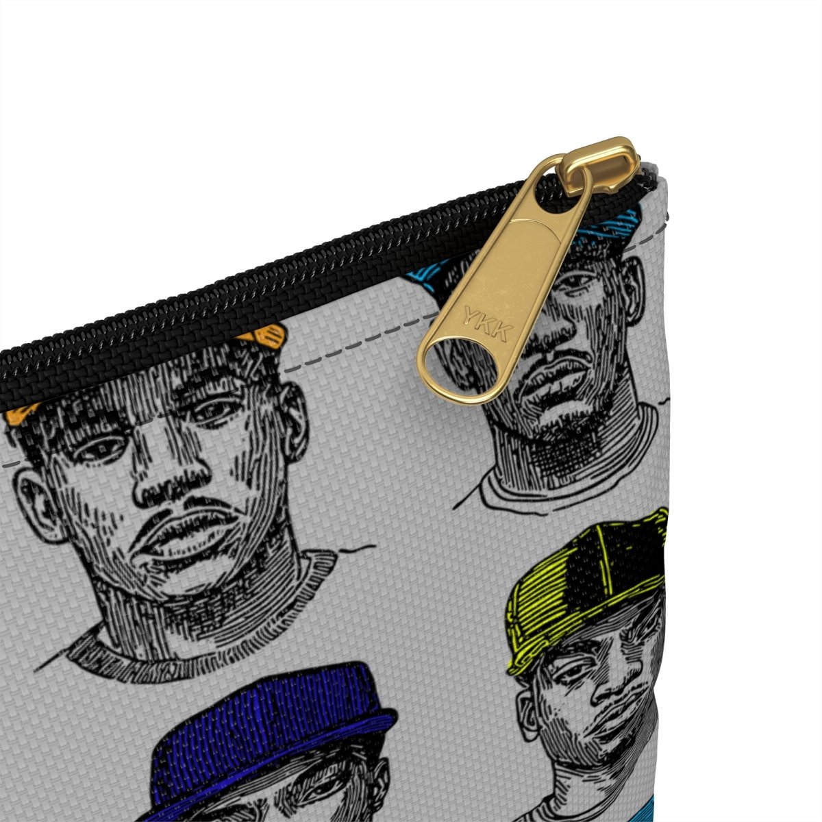 Men in Caps Accessory Pouch - Afrocentric Art by The Trini Gee