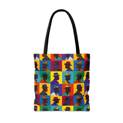 Men in Hats Tote Bag - Afrocentric Art by The Trini Gee
