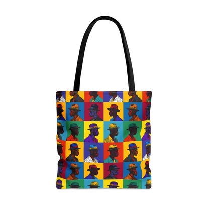 Men in Hats Tote Bag - Afrocentric Art by The Trini Gee
