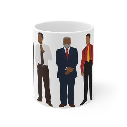 Men in Suits Mug - Afrocentric Art by The Trini Gee