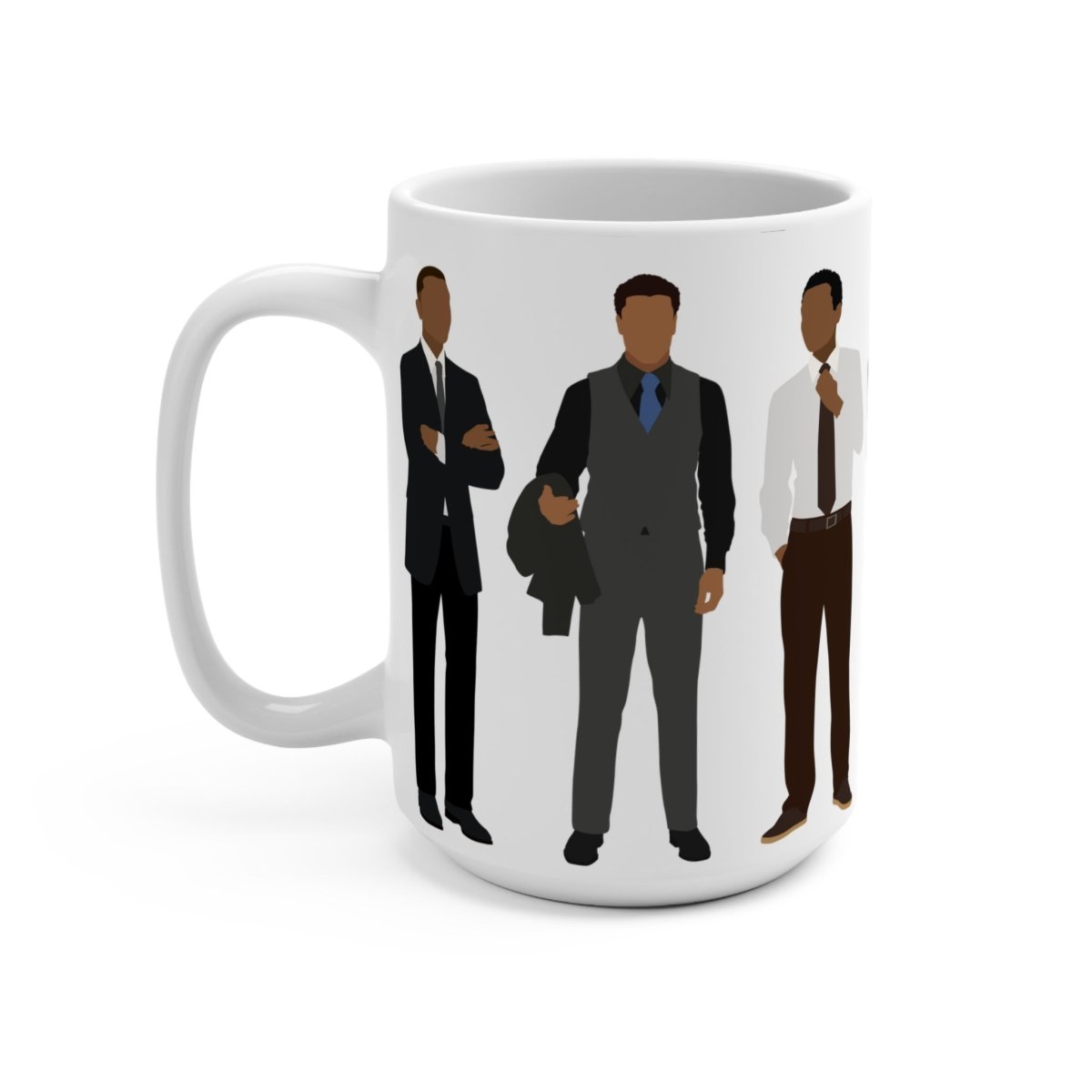 Men in Suits Mug - Afrocentric Art by The Trini Gee